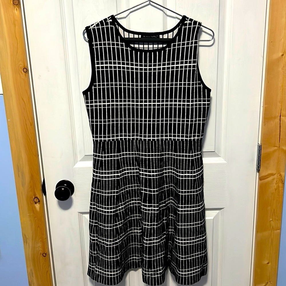 black tape_ dress